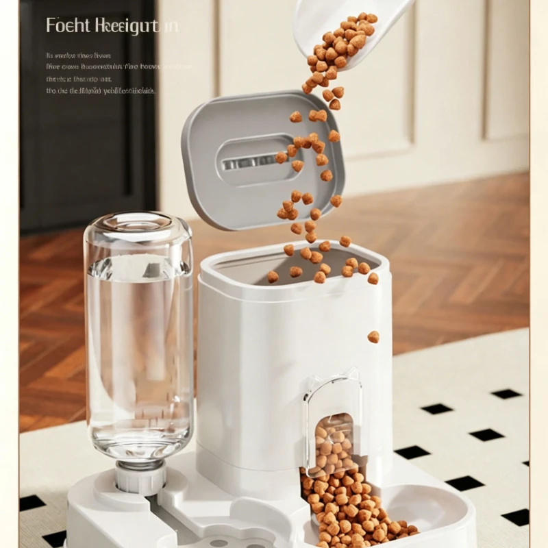 Royal Canin Food Medium - 2 in 1ペットフィーダー・ウォーターディスペンサー、小型・中型ペット用自動給餌・給水器、重力式給餌ステーション