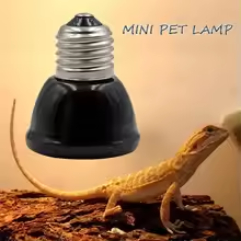 Ceramic Heat Emitter - 爬虫類用セラミックヒートエミッター ミニブラック赤外線ランプ 25W/50W/75W/100W トカゲ、ヘビ、ビアデッドドラゴン、育雛器、鶏、ペット用