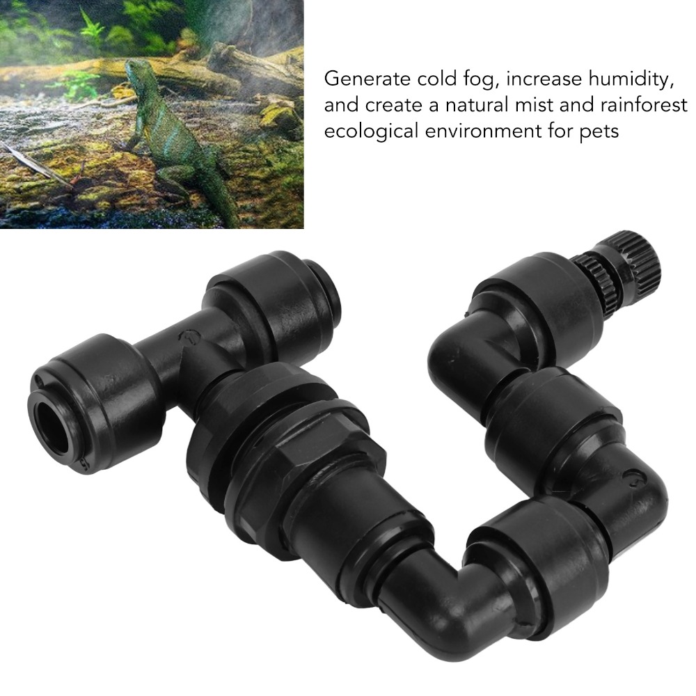 PP製爬虫類用ミスト噴霧器、調整可能なノズル、黒色ミストノズ - Misting Nozzle Reptile のレビューと価格